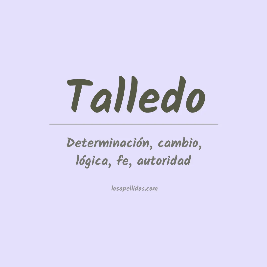 Apellido Talledo