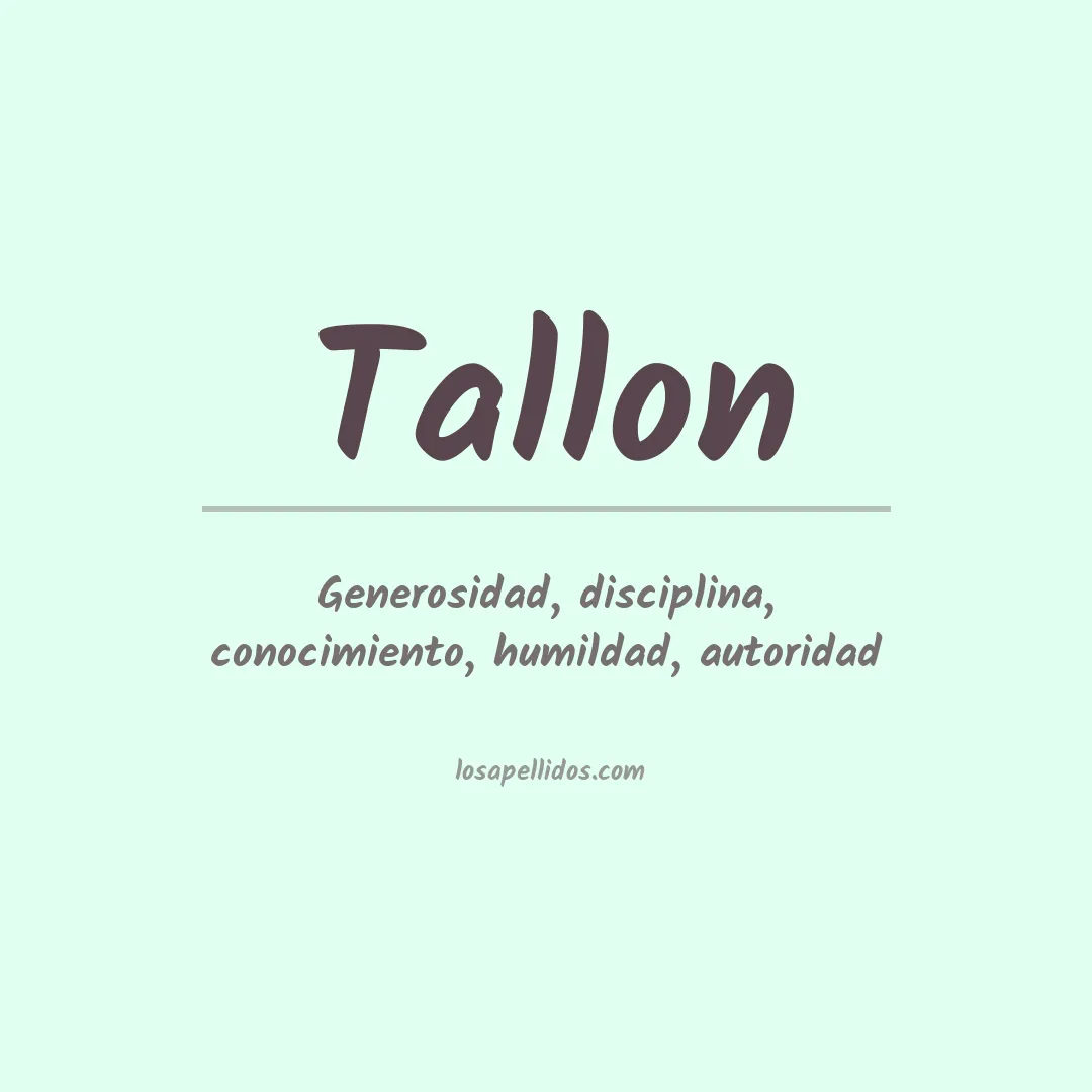 Apellido Tallon