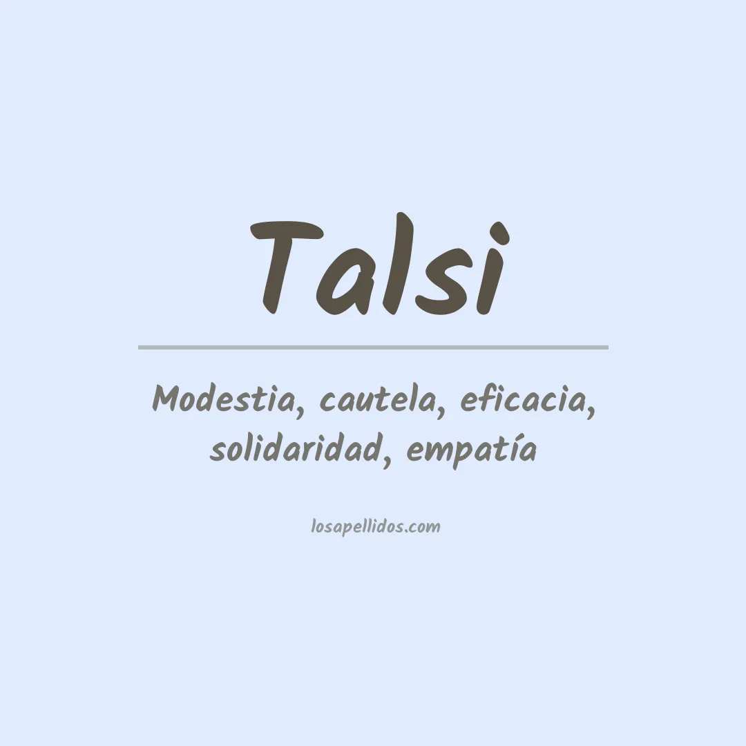 Apellido Talsi