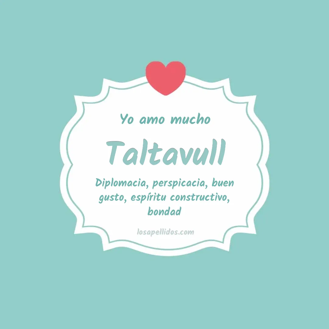 Yo amo mucho Taltavull
