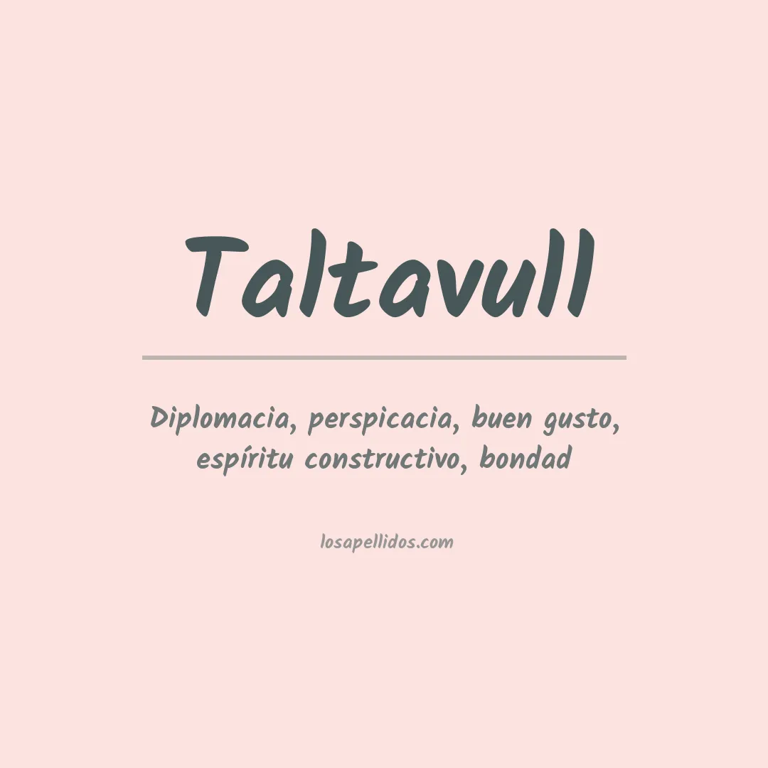 Apellido Taltavull