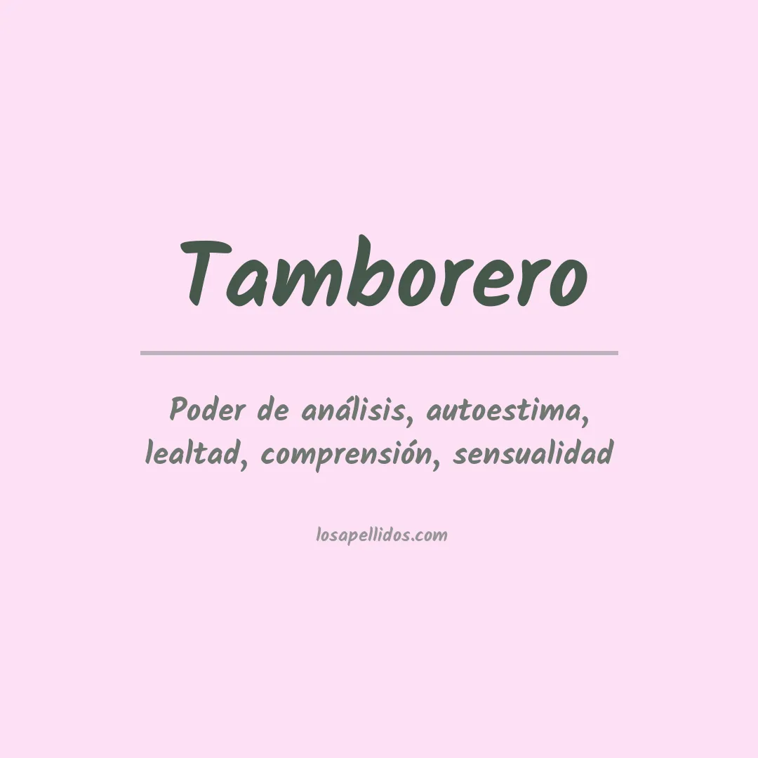 Apellido Tamborero