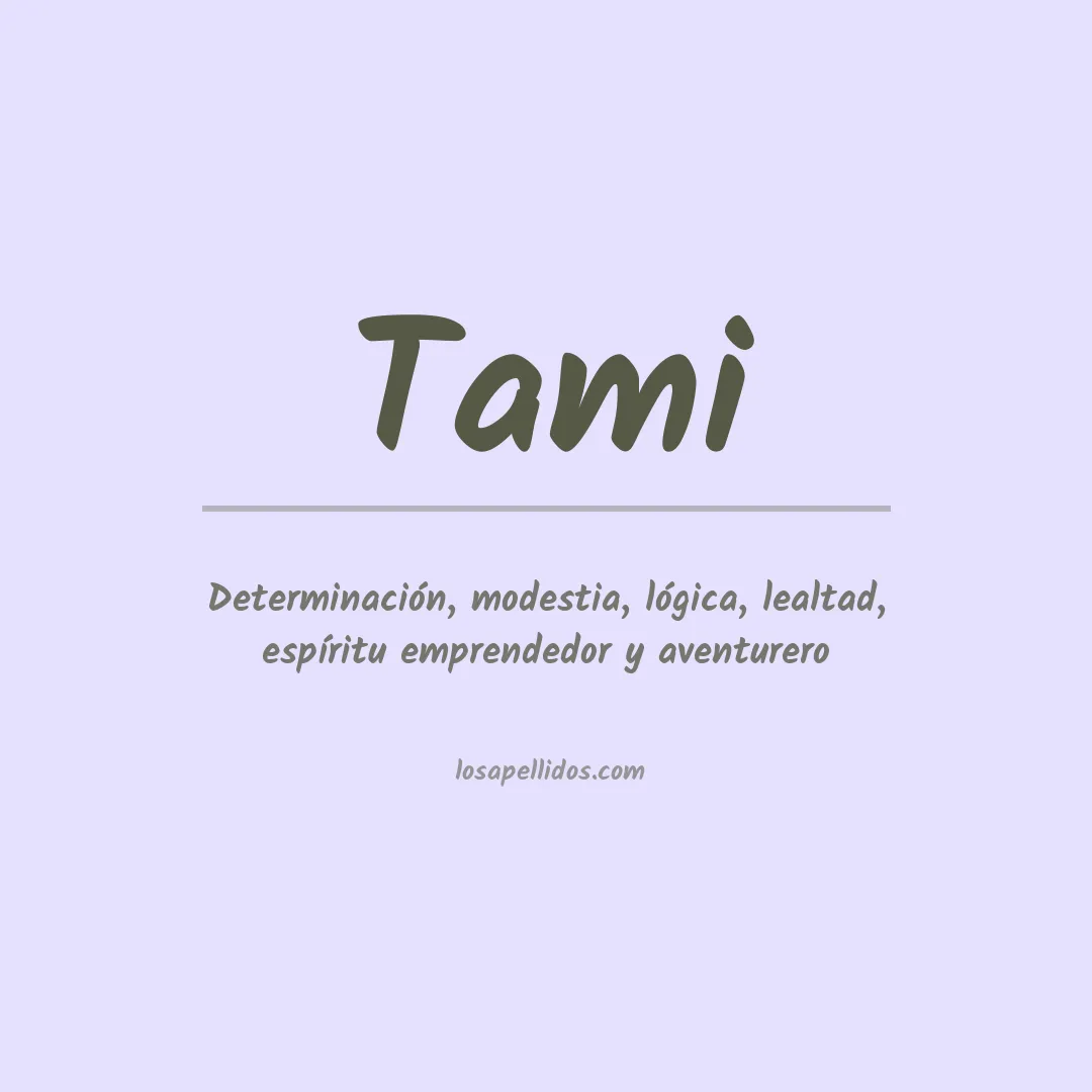 Apellido Tami