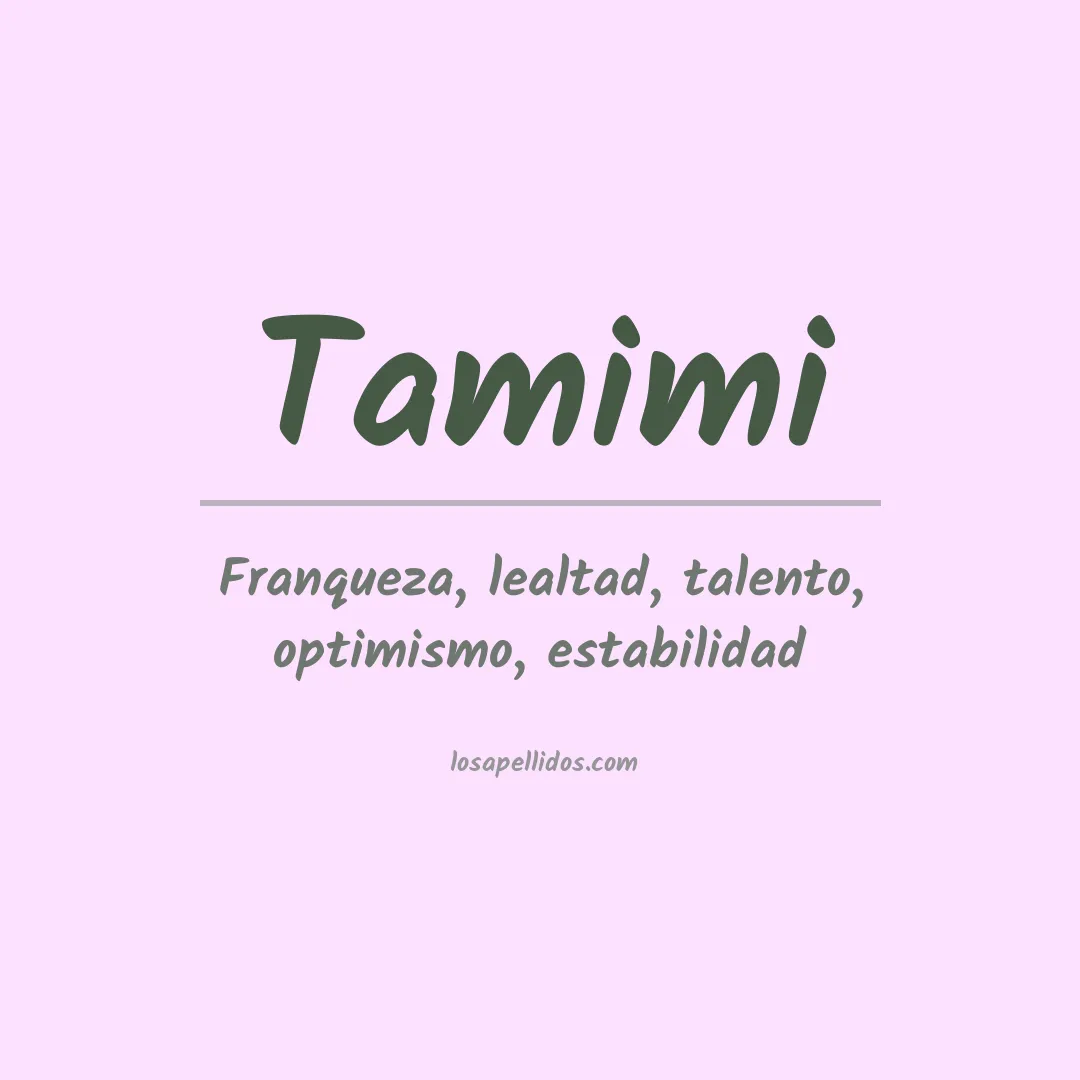 Apellido Tamimi