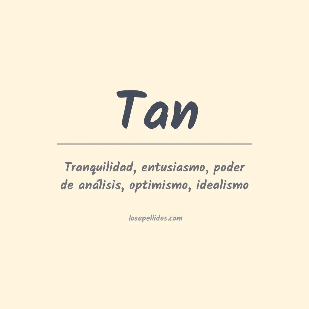 Apellido Tan