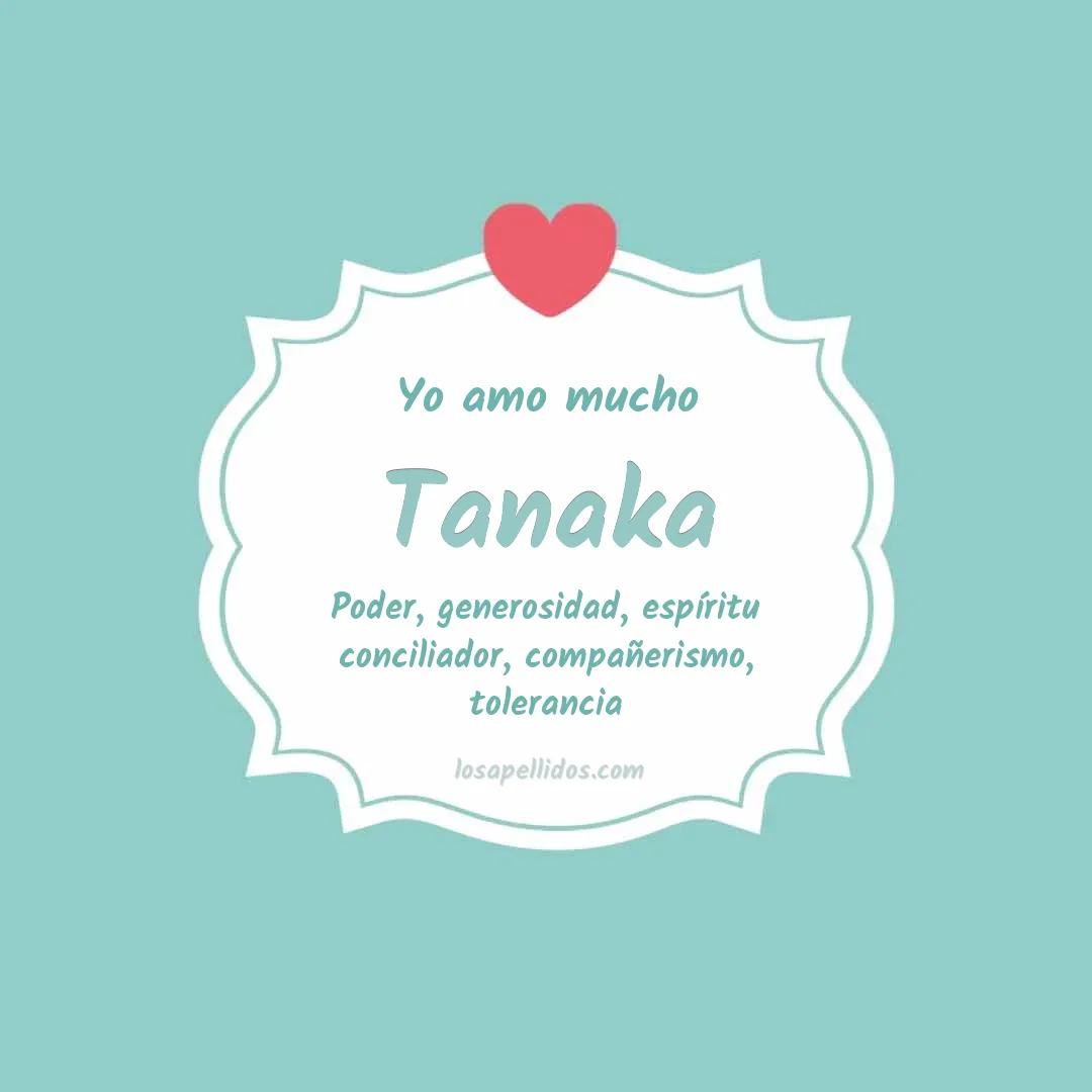 Yo amo mucho Tanaka