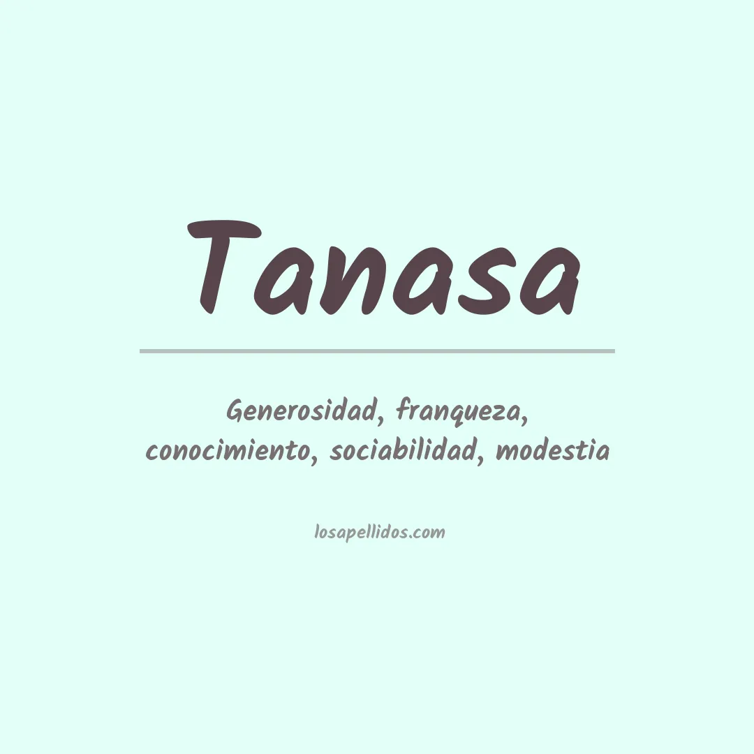 Apellido Tanasa
