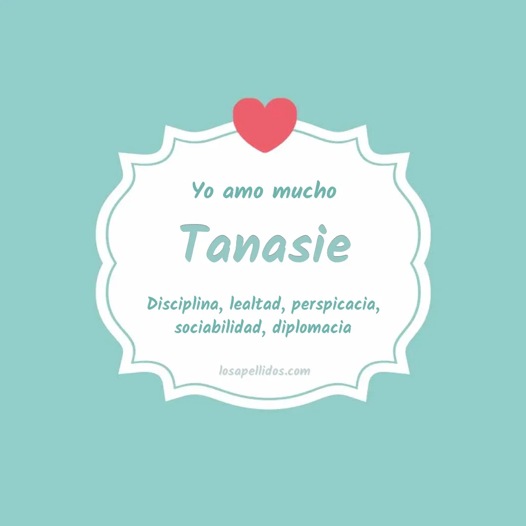 Yo amo mucho Tanasie