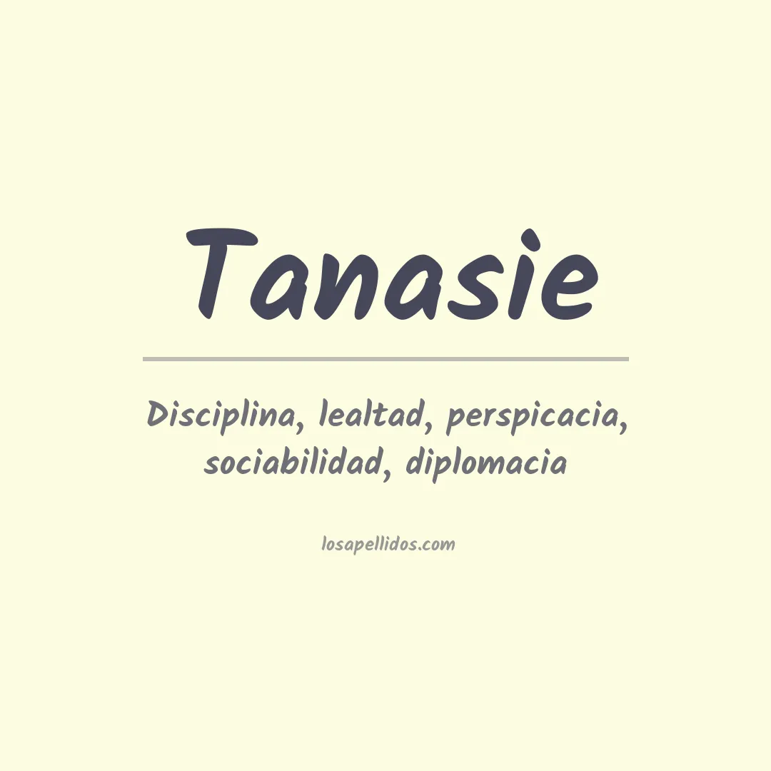 Apellido Tanasie