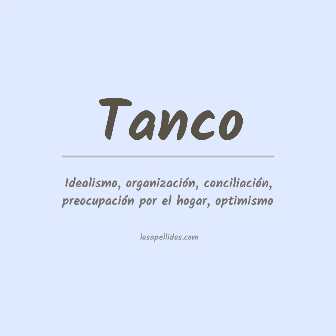 Apellido Tanco