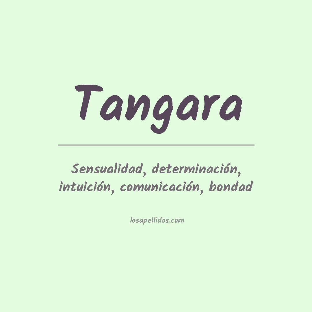 Apellido Tangara
