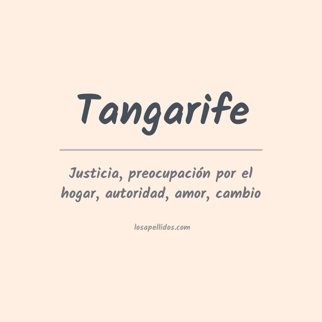 Apellido Tangarife
