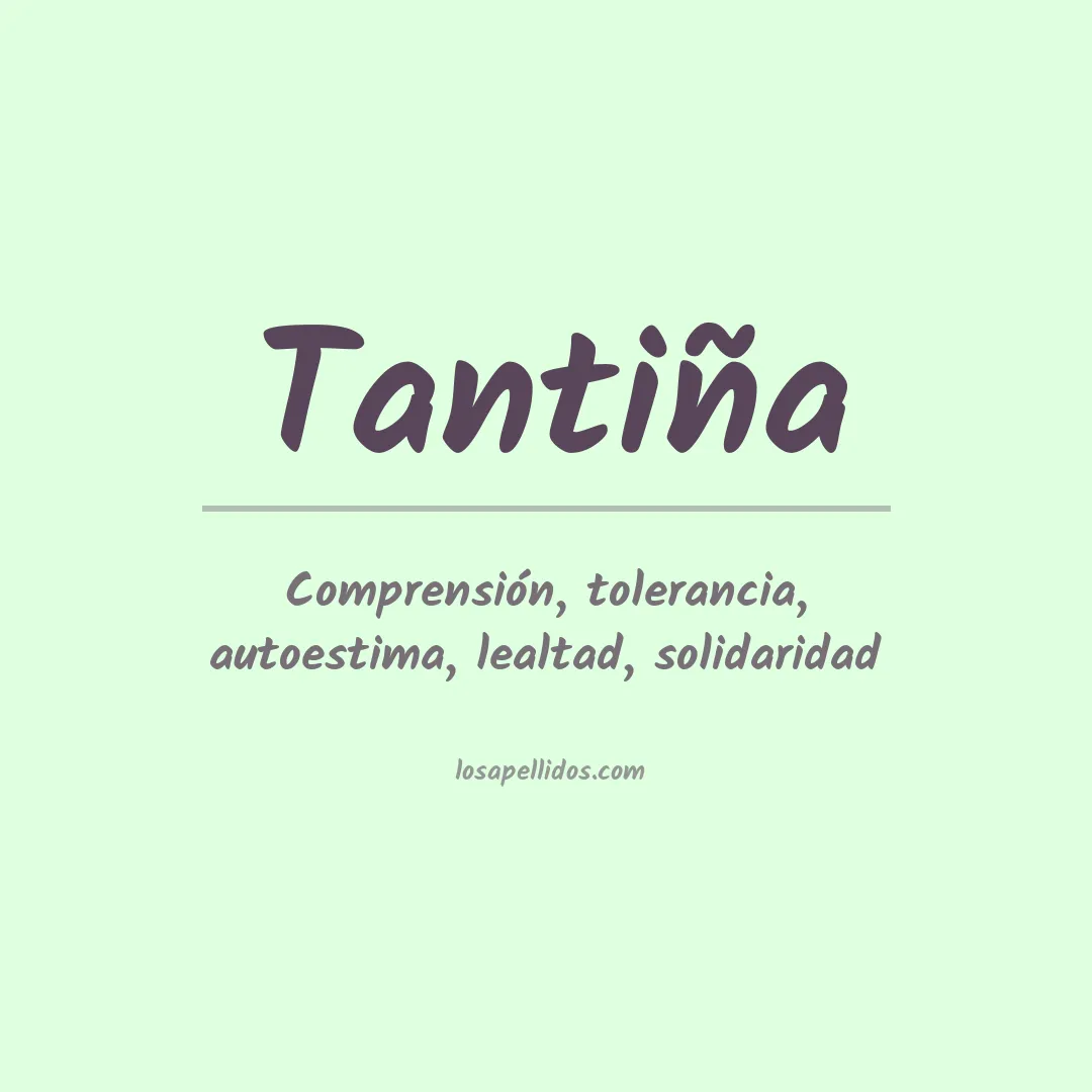Apellido Tantiña