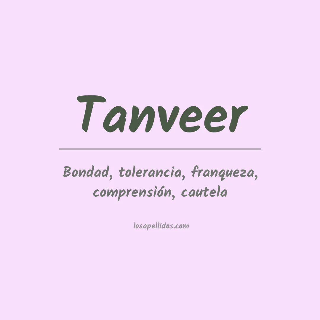 Apellido Tanveer