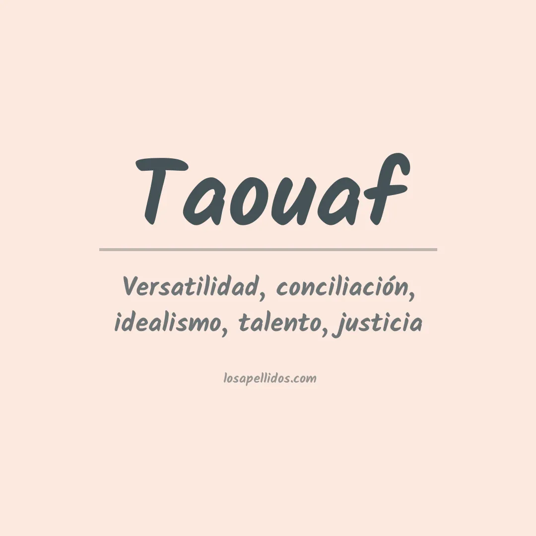 Apellido Taouaf