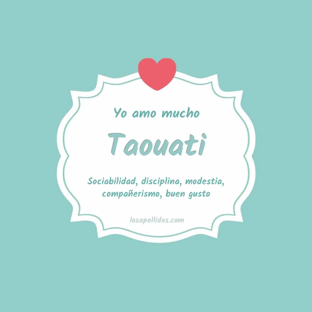 Yo amo mucho Taouati