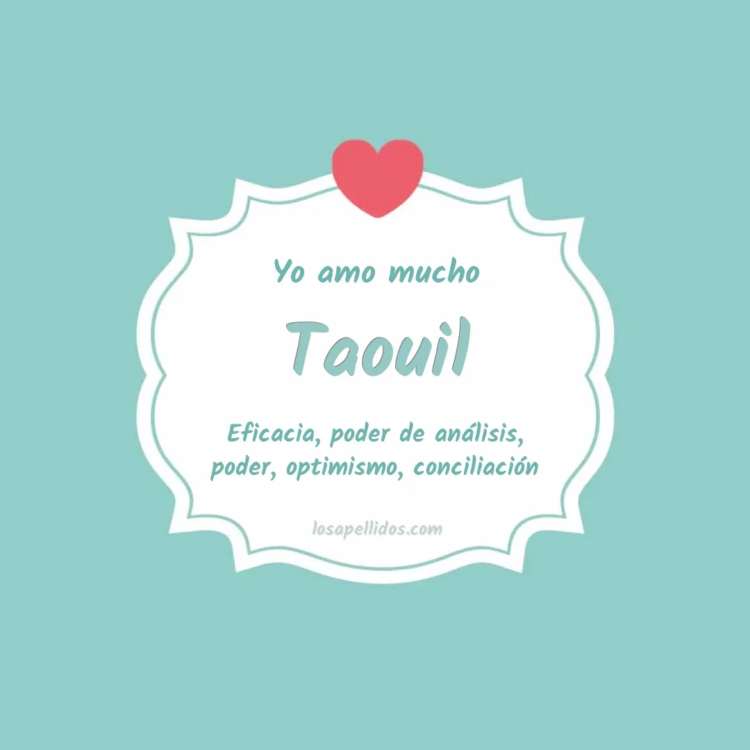 Yo amo mucho Taouil