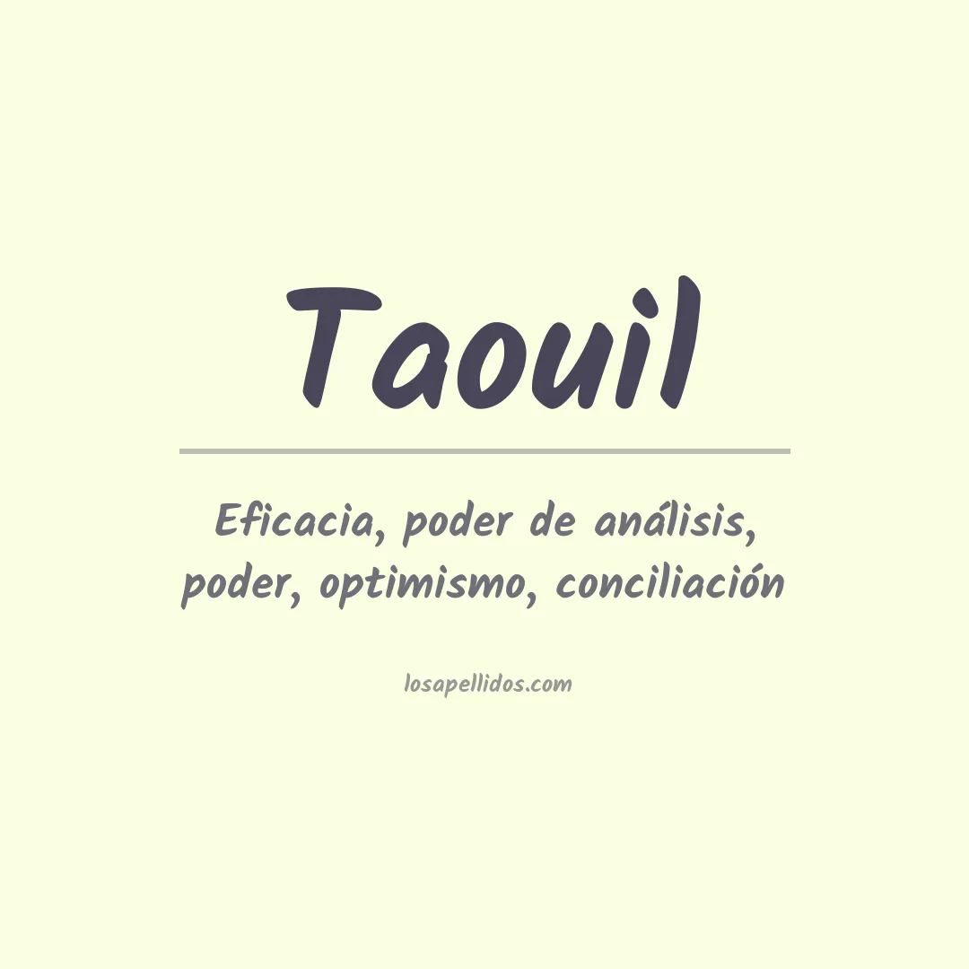 Apellido Taouil