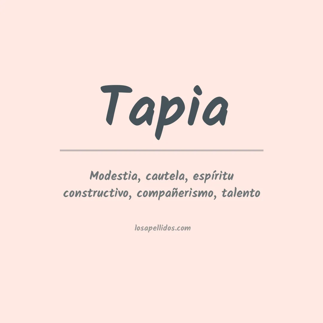 Apellido Tapia