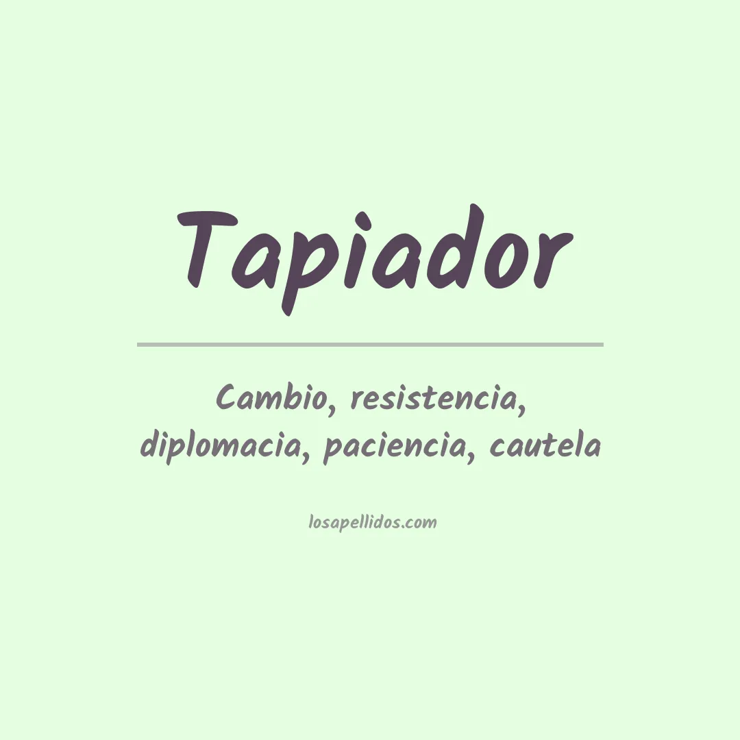 Apellido Tapiador