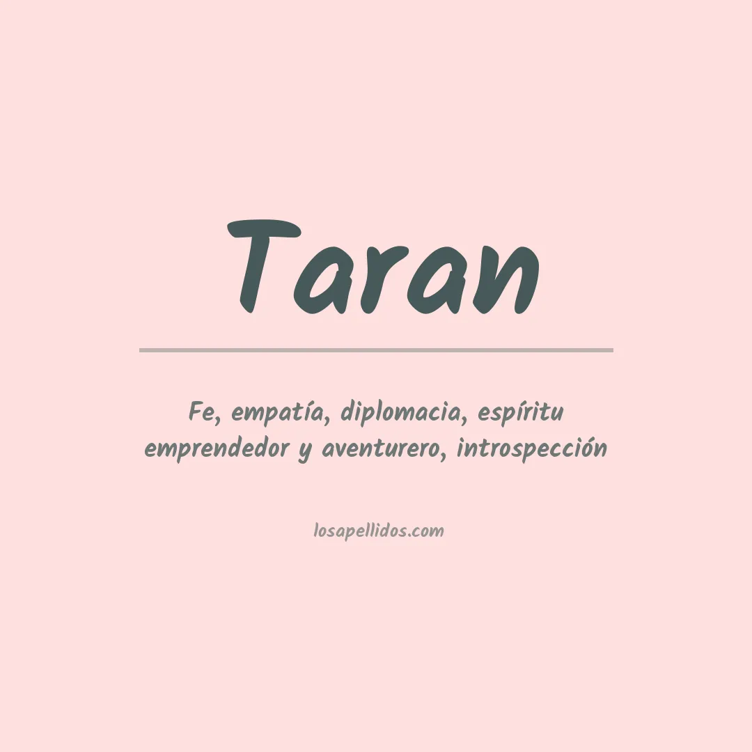 Apellido Taran