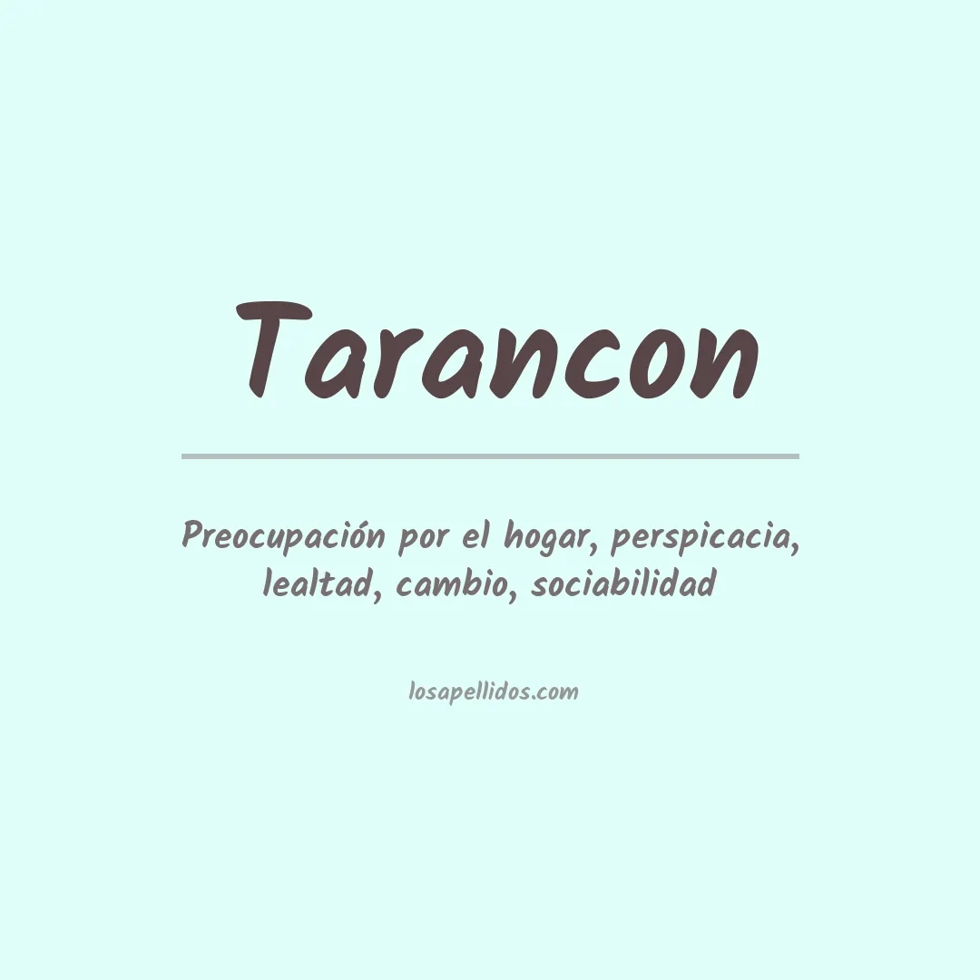 Apellido Tarancon