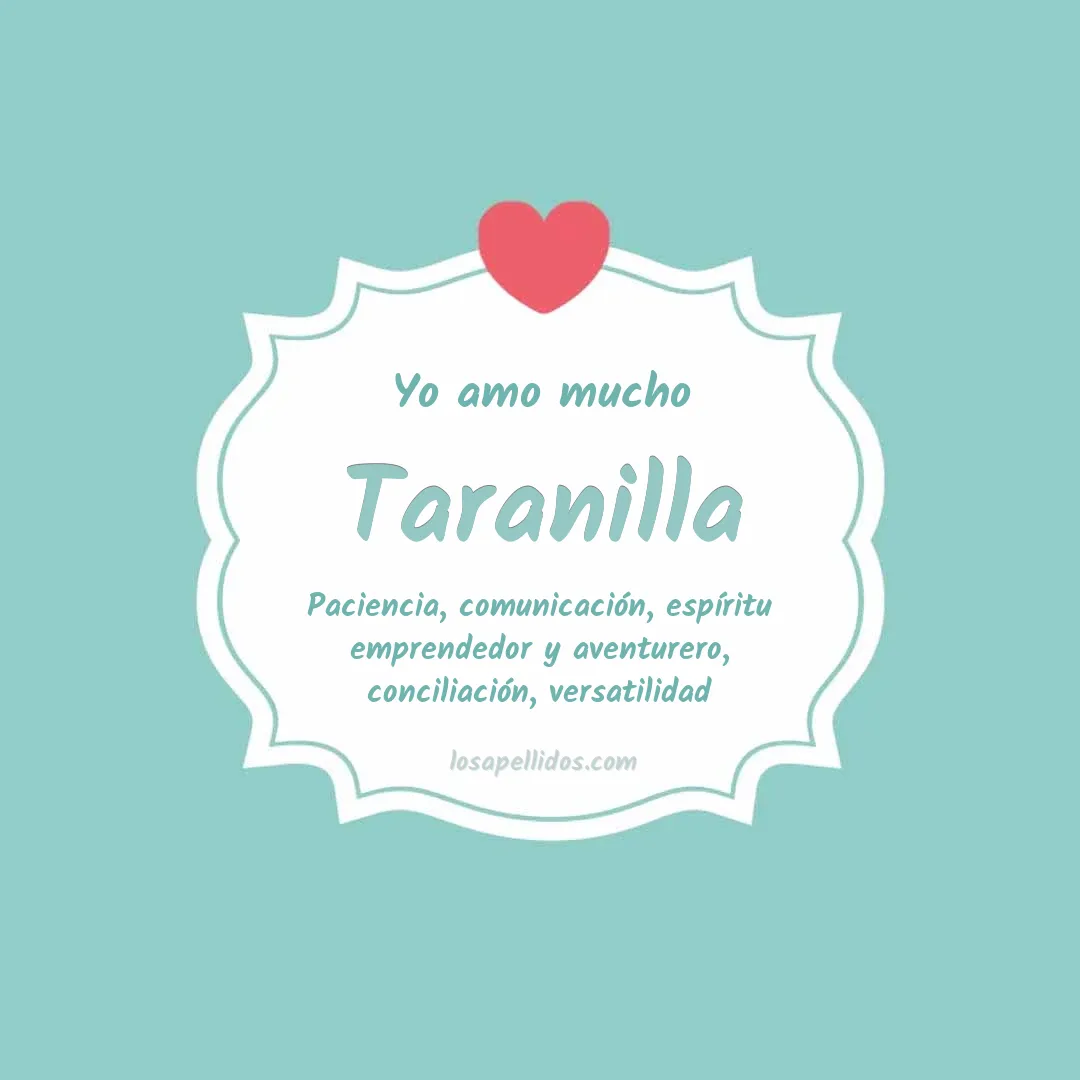 Yo amo mucho Taranilla