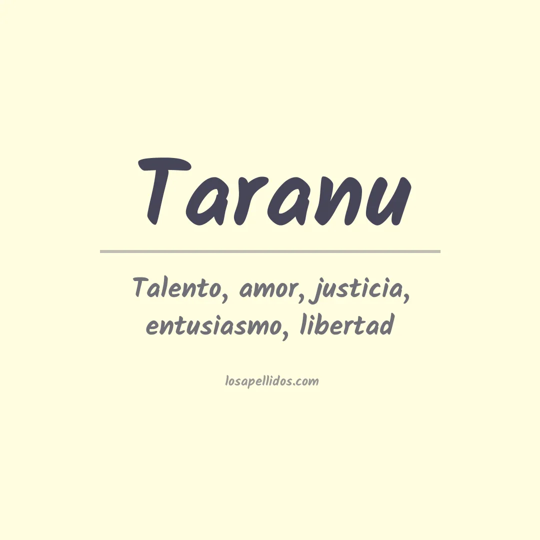 Apellido Taranu