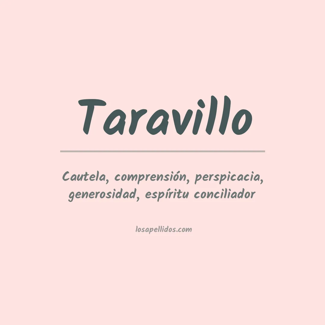 Apellido Taravillo