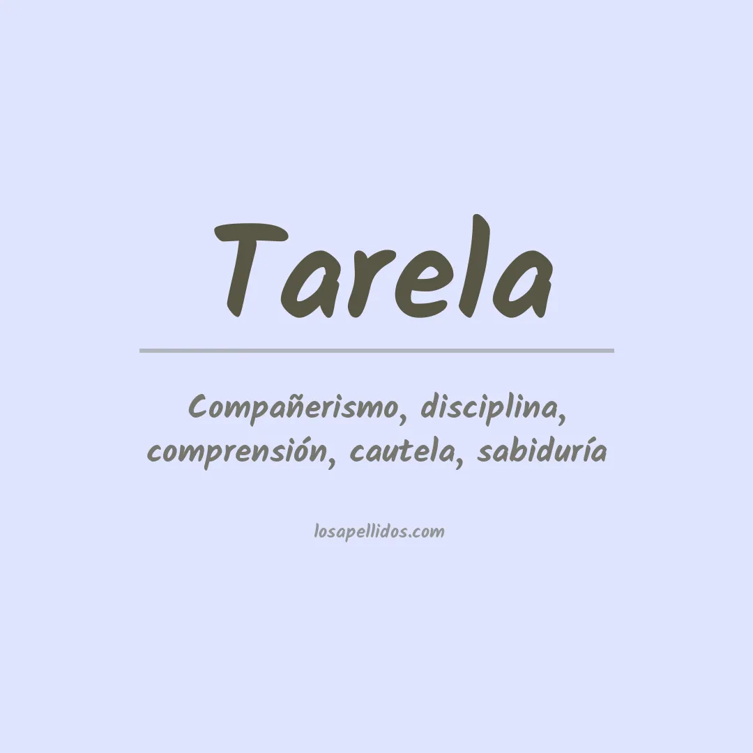 Apellido Tarela