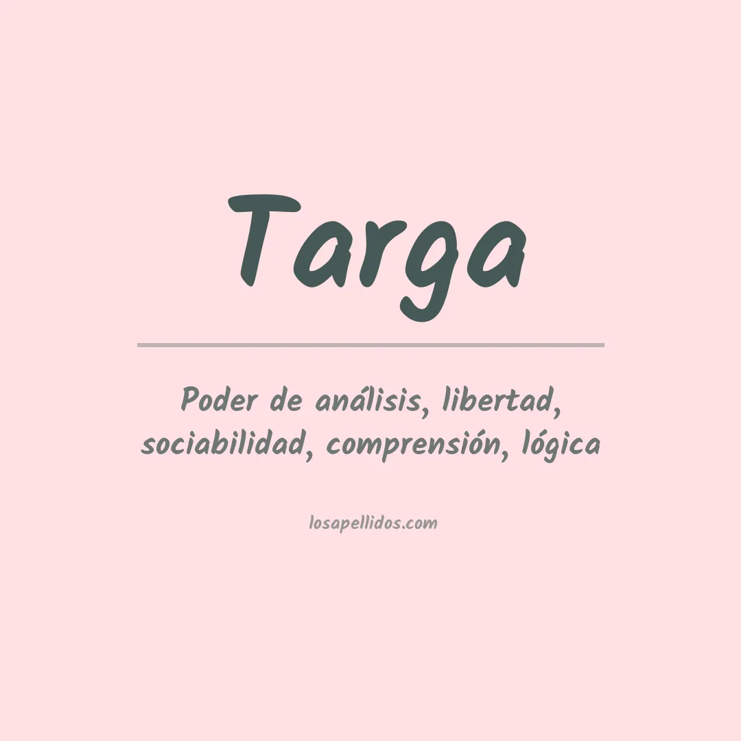 Apellido Targa
