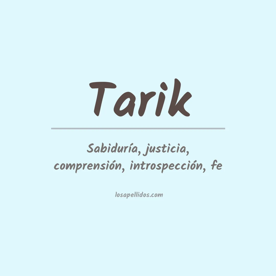 Apellido Tarik