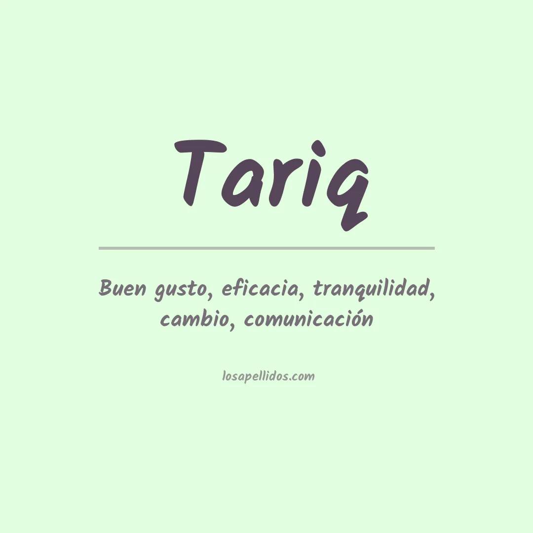 Apellido Tariq