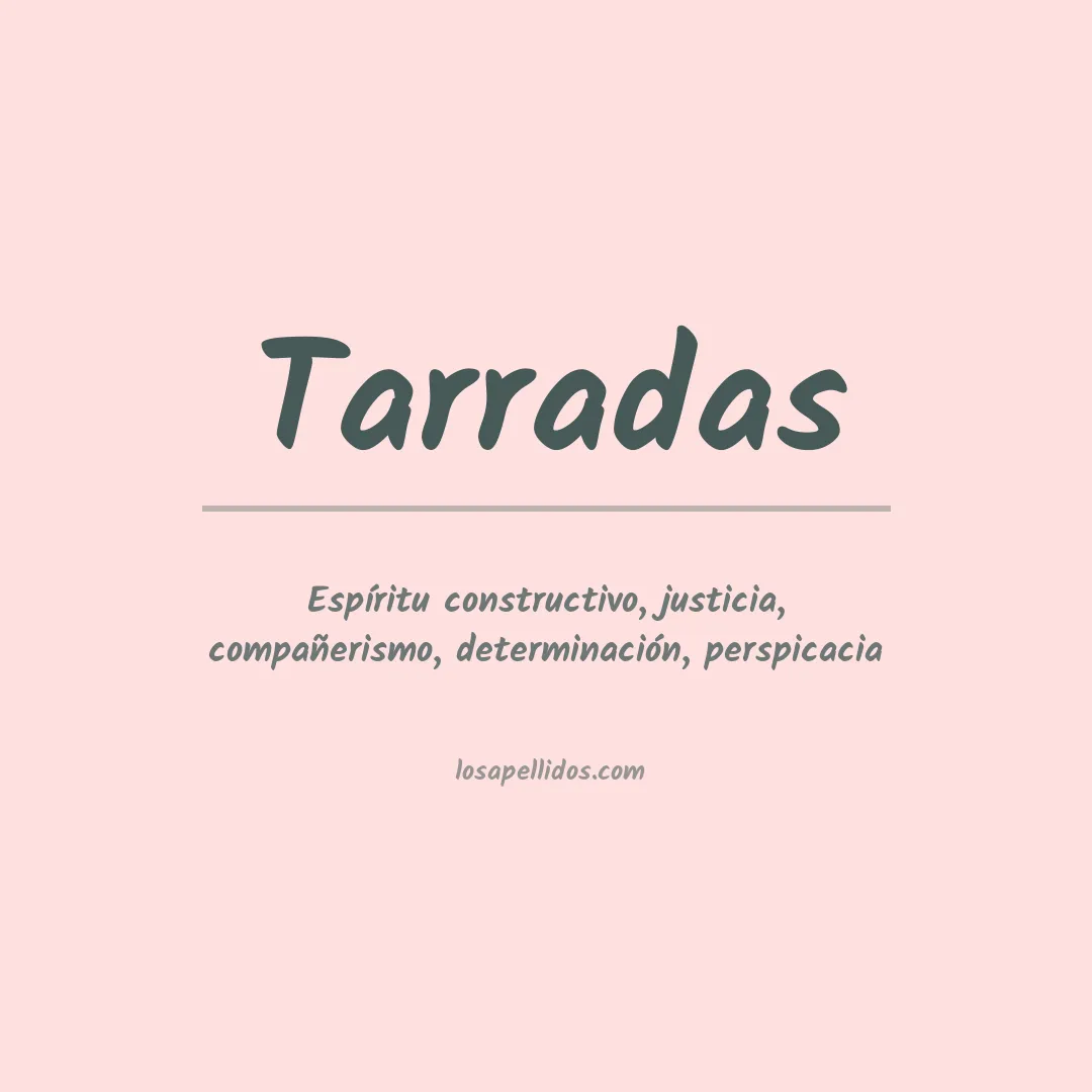 Apellido Tarradas