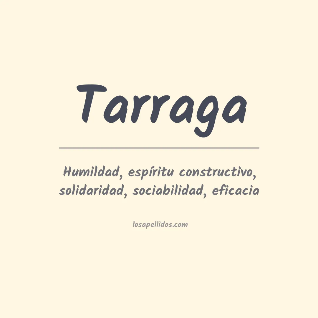 Apellido Tarraga