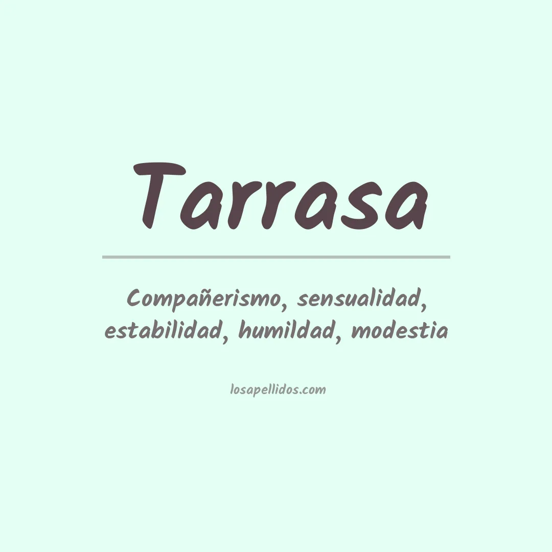 Apellido Tarrasa