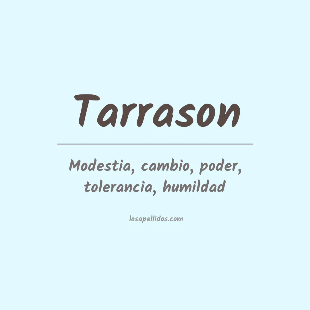 Apellido Tarrason