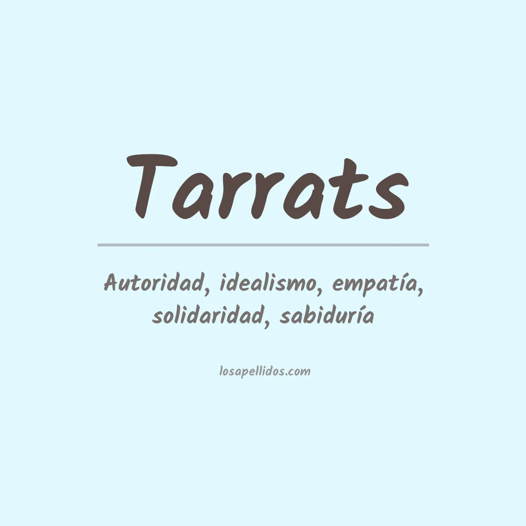 Apellido Tarrats