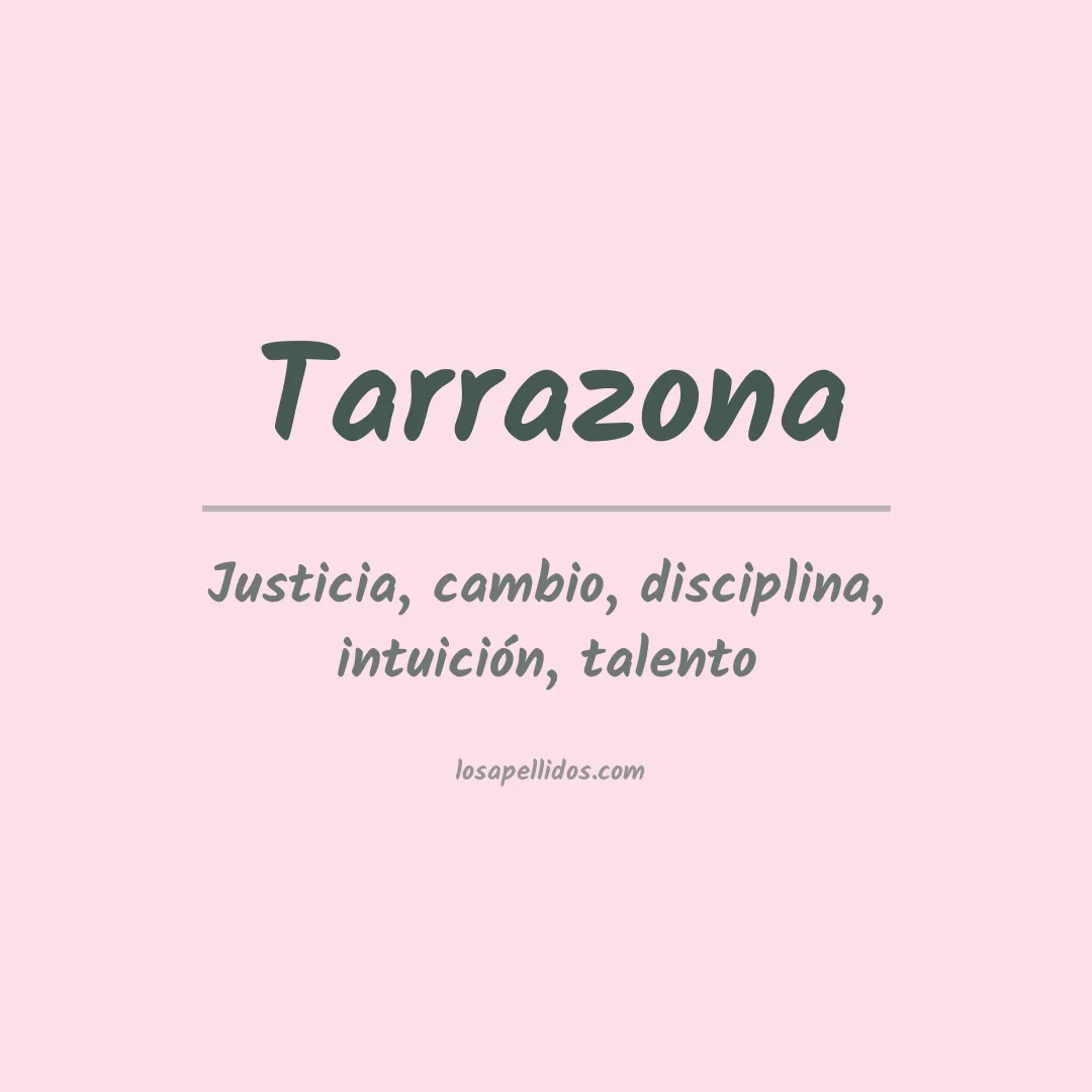 Apellido Tarrazona
