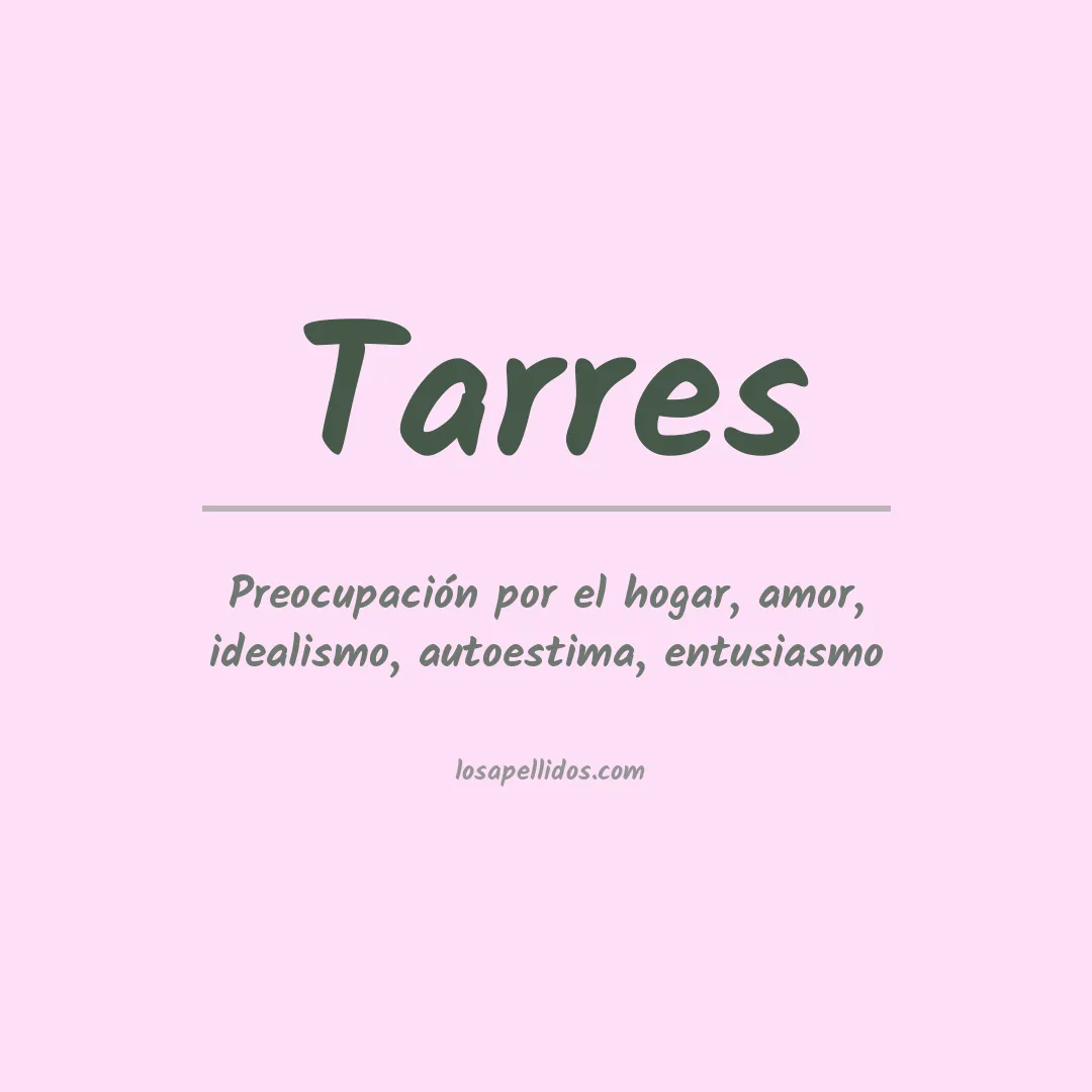 Apellido Tarres