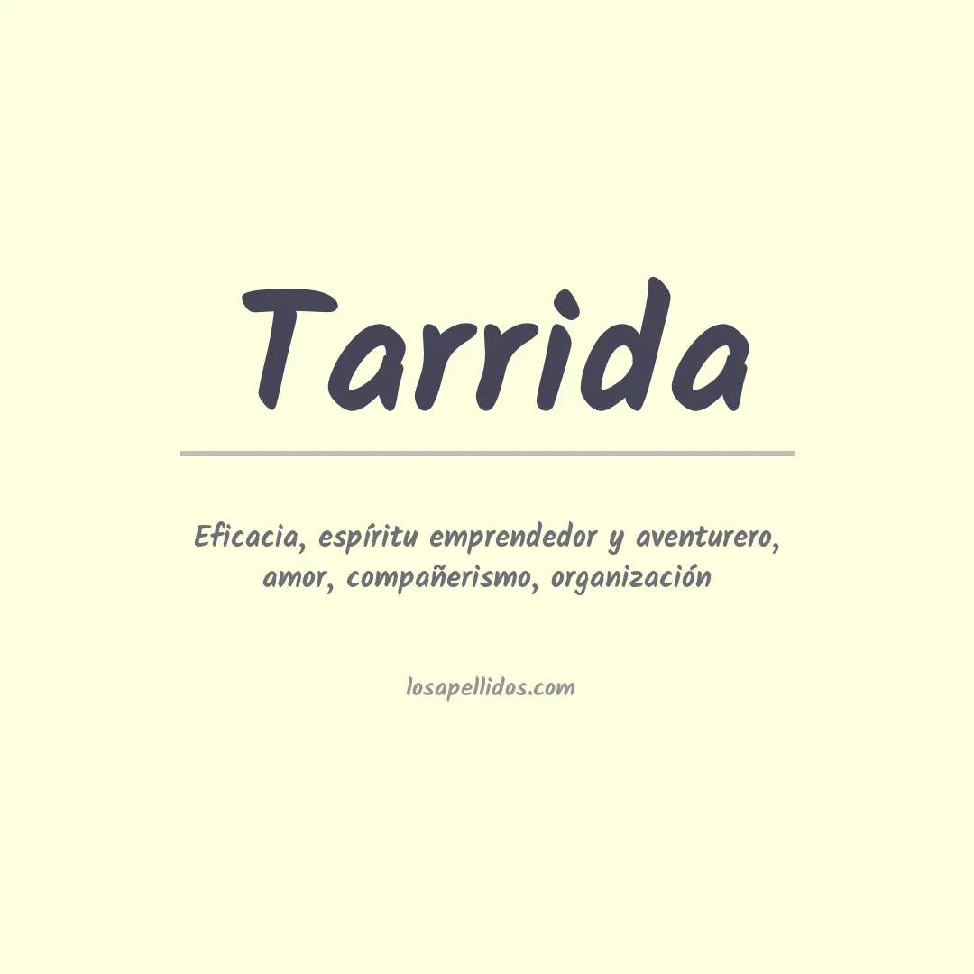Apellido Tarrida