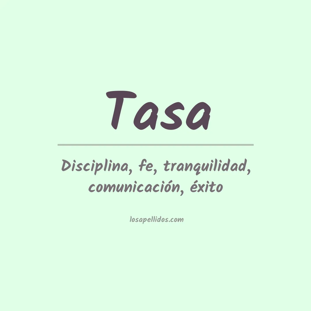 Apellido Tasa