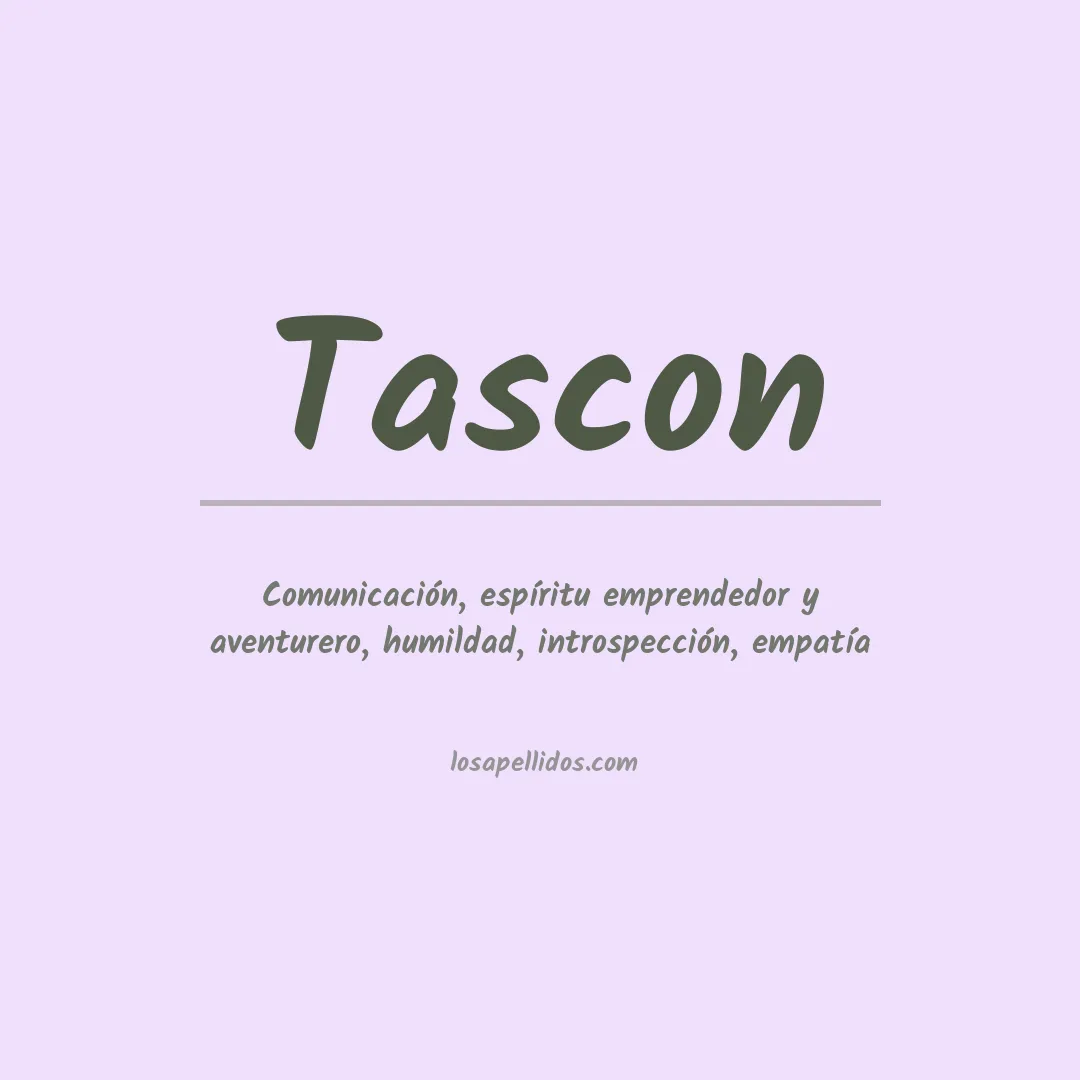 Apellido Tascon