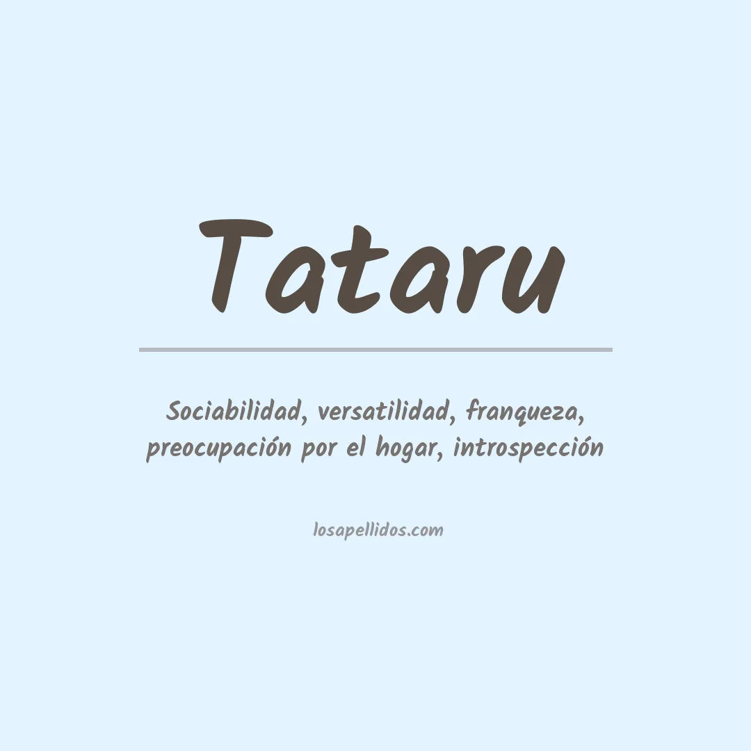 Apellido Tataru