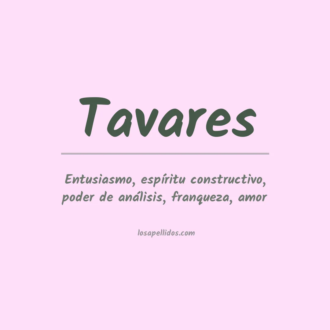 Apellido Tavares