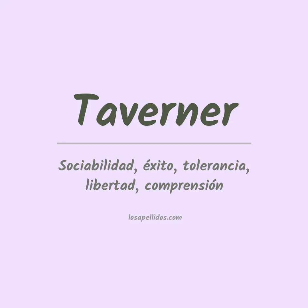 Apellido Taverner