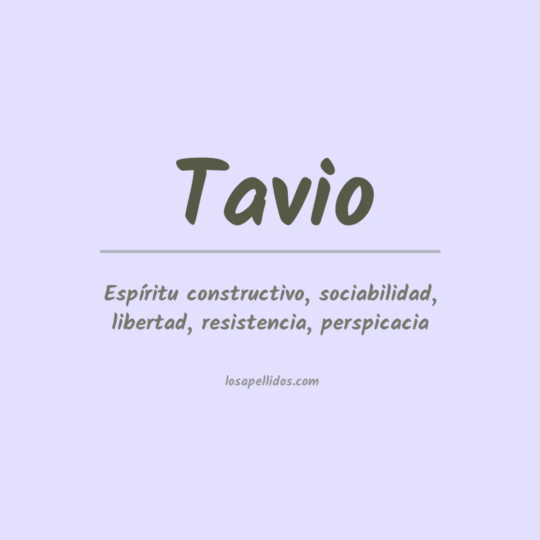 Apellido Tavio