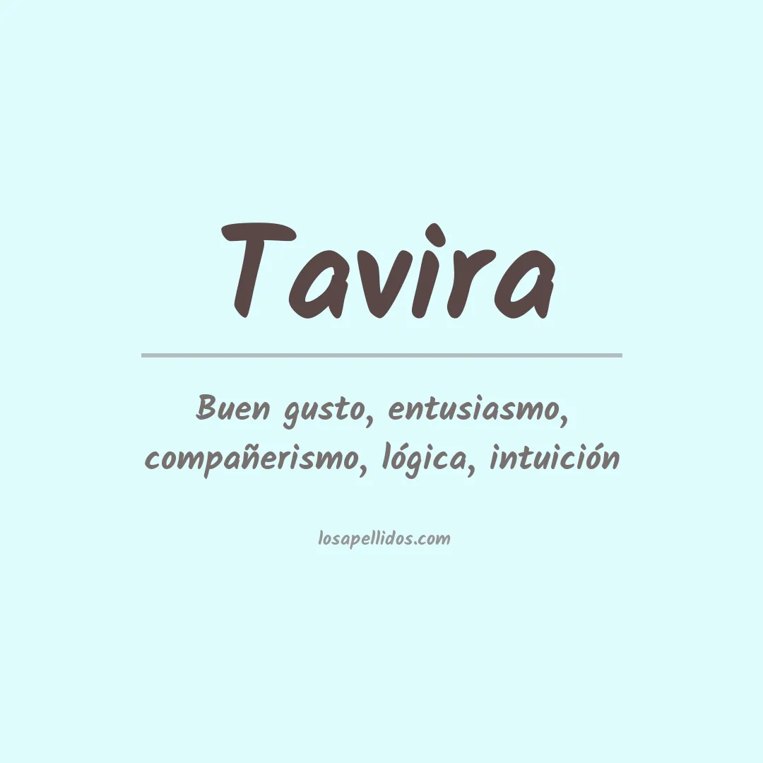 Apellido Tavira
