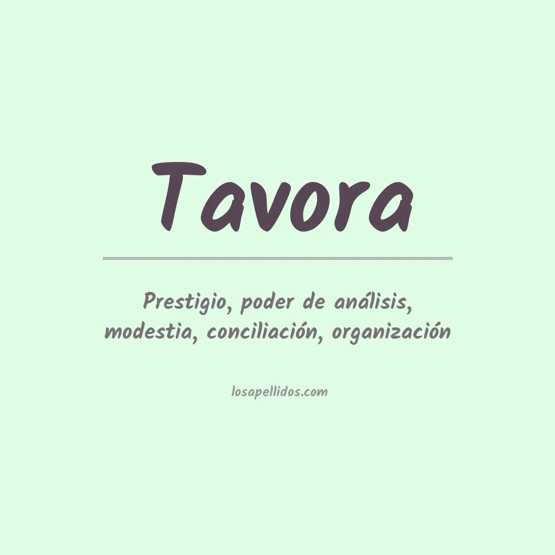 Apellido Tavora