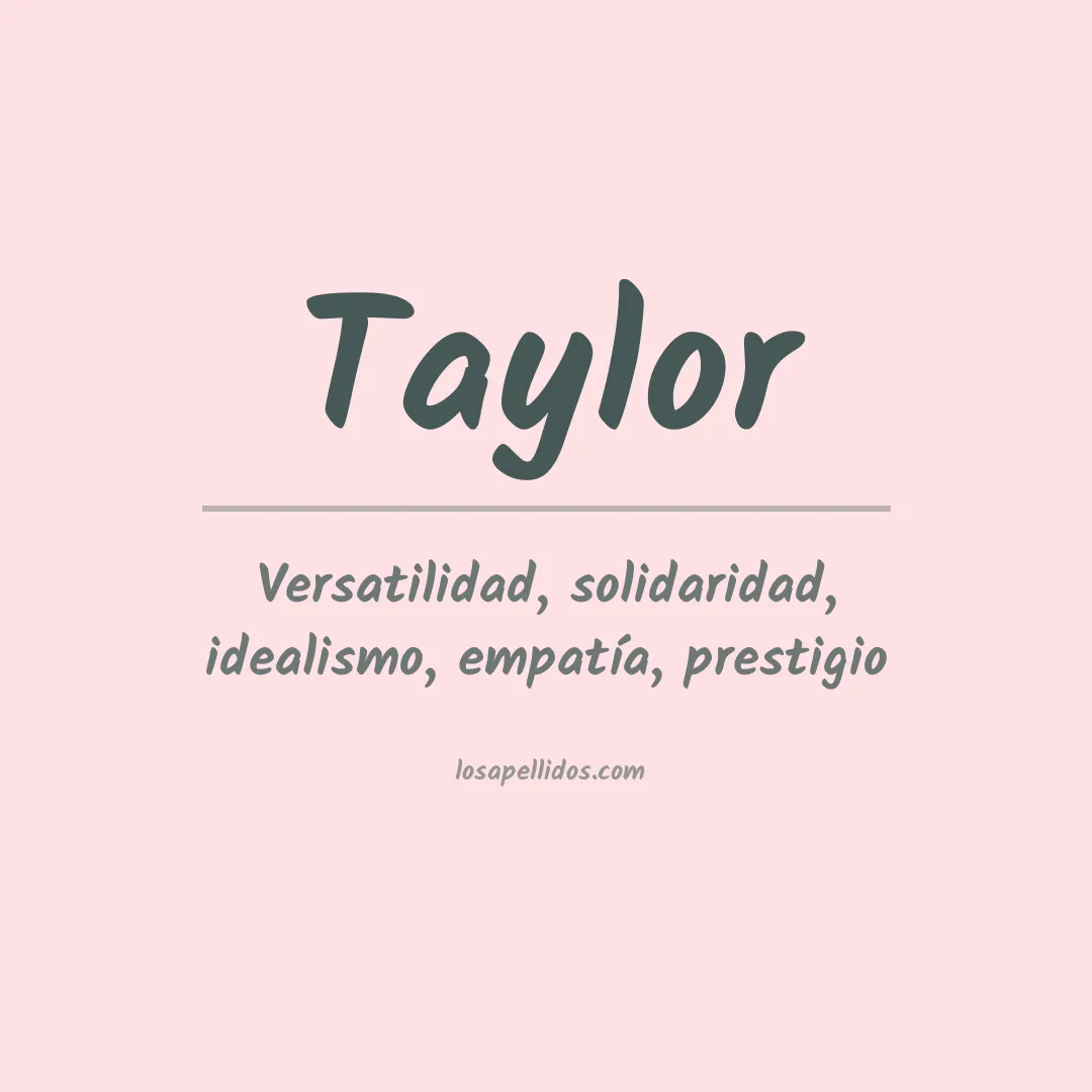 Apellido Taylor